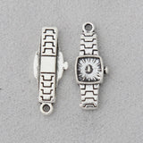 Vintage Alloy Watch Shape Pendant Charms for Jewelry Making