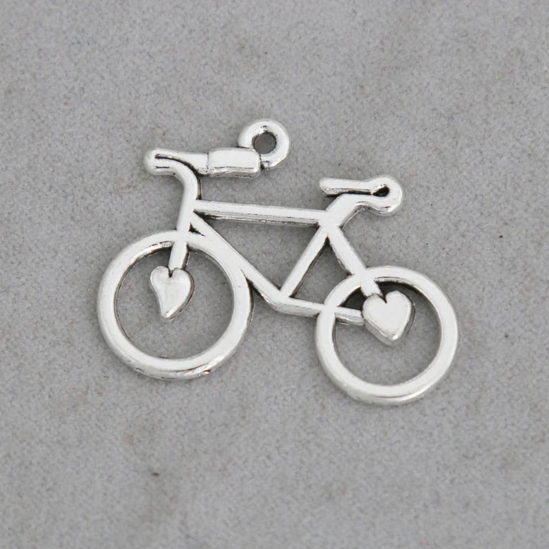 Vintage Bike Shape Alloy Pendant Charms 17*20mm 50pcs AAC564