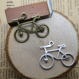 Vintage Bike Shape Alloy Pendant Charms 17*20mm 50pcs AAC564