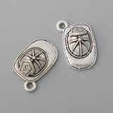 Vintage Cap Charms Alloy Hat Charms 12*17mm 100pcs