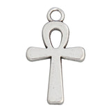 Alloy Antique Silver Wicca Ankh Cross Charms 13*22mm 100pcs