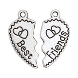 Heart Charms Alloy Message Charms AAC722