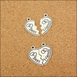 Heart Charms Alloy Message Charms AAC722