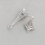 Eiffel Tower Shape Alloy Charms Jewelry Making Charms 100pcs