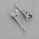 Eiffel Tower Shape Alloy Charms Jewelry Making Charms 100pcs