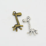 Vintage Giraffe Bangle Making Charms 15*24mm 50pcs