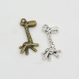 Vintage Giraffe Bangle Making Charms 15*24mm 50pcs