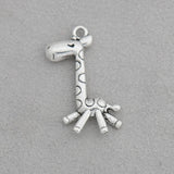 Vintage Giraffe Bangle Making Charms 15*24mm 50pcs