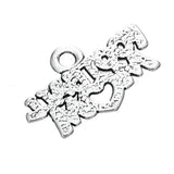 Football Mom Letter Charms for Sport Theme 50pcs