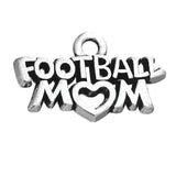 Football Mom Letter Charms for Sport Theme 50pcs