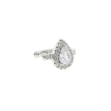 Teardrop CZ No Piercing Ear Cuff Clip Earring Women