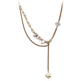 Baroque Pearl Collarbone Chain Pendant Necklace for Women