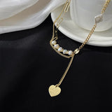 Baroque Pearl Collarbone Chain Pendant Necklace for Women