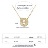 Round Cutout Point Pendant Necklace for Women