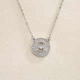 Round Cutout Point Pendant Necklace for Women