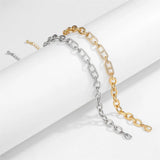 Geometric CZ Chain Bracelet for Women with Extension Chain