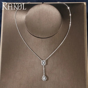 Fashion CZ Pendant Women Necklace Girl's Party Dress Anniversary Gift