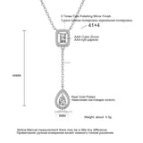 Cubic Zirconia Pendant Necklace Women Accessories