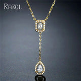 Fashion CZ Pendant Women Necklace Girl's Party Dress Anniversary Gift