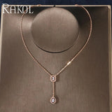 Cubic Zirconia Pendant Necklace Women Accessories