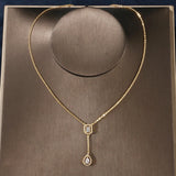 Fashion CZ Pendant Women Necklace Girl's Party Dress Anniversary Gift