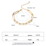 Geometric CZ Tennis Bracelet for Women