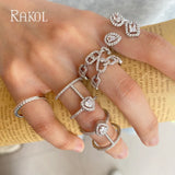 Geometric CZ Open Adjustable Ring for Women Anniversary Gift