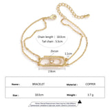 Crystal Beads Boho Bracelet Zirconia Stylish Anniversary Gift