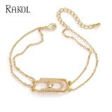 Crystal Beads Boho Bracelet Zirconia Stylish Anniversary Gift
