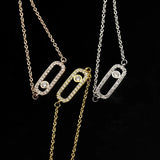 CZ Geometric Oval Charm Bracelets - Wedding Jewelry Accessories
