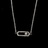 CZ Geometric Oval Charm Bracelets - Wedding Jewelry Accessories