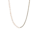Freshwater Pearl Rhinestone Necklace for Women