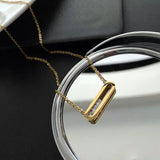 Zircon Pendant Necklaces for Women INS Hollow Oval Sweater Chain