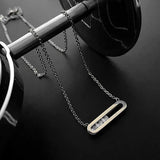 Zircon Pendant Necklaces for Women INS Hollow Oval Sweater Chain