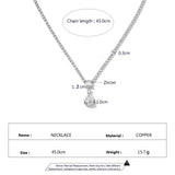 Green Cubic Zirconia Crystal Necklace for Women