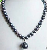 RARE High TAHITIAN PEARL NECKLACE WITH PENDANT