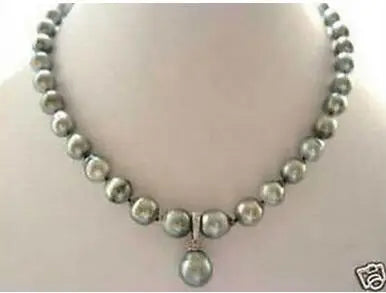 RARE High TAHITIAN PEARL NECKLACE WITH PENDANT