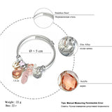 Stainless Steel Love Feather Bracelet for Women