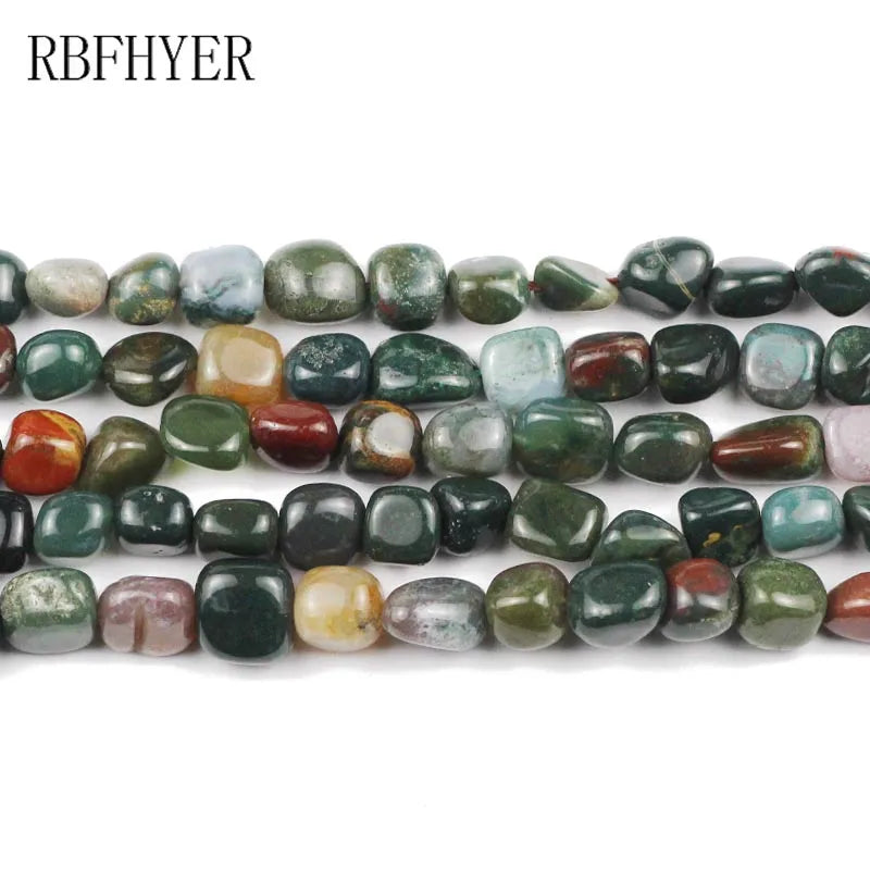 Natural Indian Carnelian Irregular Gravel Beads for Jewelry Making