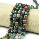 Natural Indian Carnelian Irregular Gravel Beads for Jewelry Making