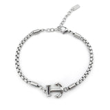 RD Steel Men's Bracelet Anchor Twisted Chain Jewels Summer Holiday Gift