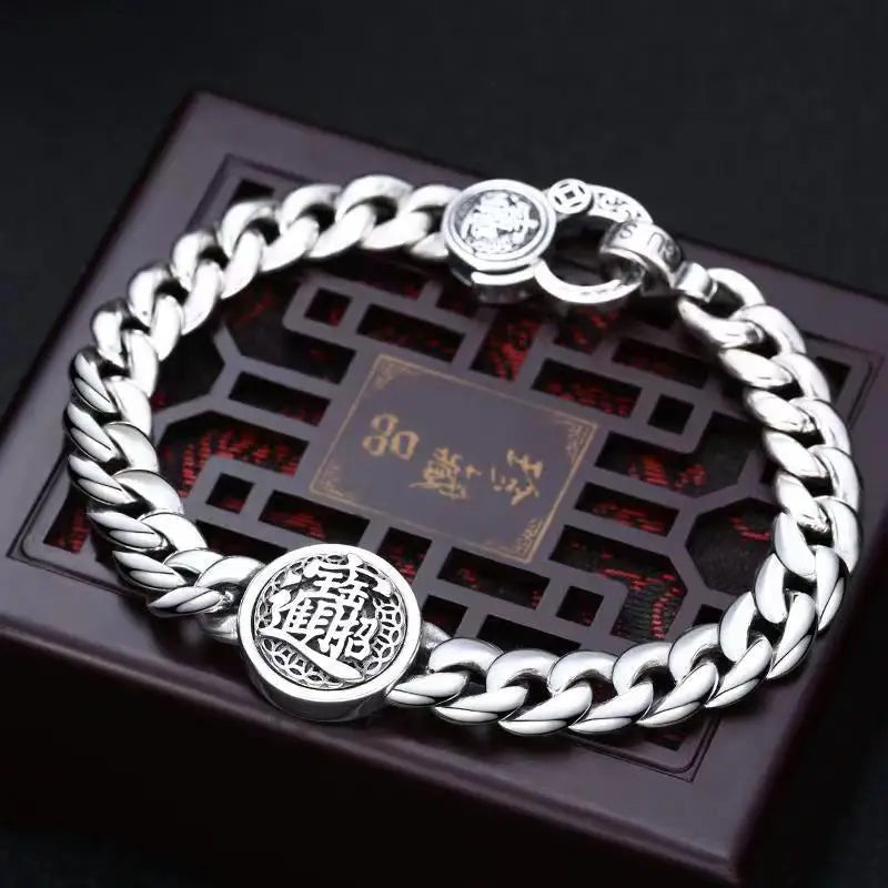 RD Ethnic Wind Cuban Tank Bracelet Men's Retro National Jewelry