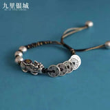 RD Temperament Pixiu Bracelet Retro Hand-woven Money More Than Hand Rope