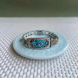 High-end Natural Green Pine Temperament Bracelet for Men