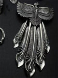RD Phoenix Pendant Men's Taijiao Chain Men's Rubby Feather Necklace