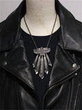 RD Phoenix Pendant Men's Taijiao Chain Men's Rubby Feather Necklace
