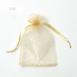 100pcs 22 Colors Organza Bags Wedding Christmas Gift Drawable Jewelry Packaging