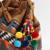 Charm Pom Pom Keychain Tassel Trinket Pompom Key Chain Bag Charms Women