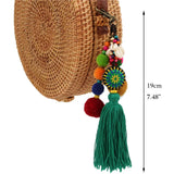 DIY Pompom Keychain Tassel Trinket Pompon Key Chain Auto Key Accessories