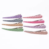 Glitter Acrylic Horn Hair Clips Hairpins Barrette Hairclip H35